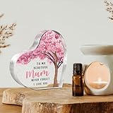 Gleevara Gifts for Mum, Christmas Exquisite Gifts for Mum from Daughter Son - Heart-Shaped Plaque Desk Decor, Mum Birthday Gifts, Unique Mummy Presents Idea - Image 4
