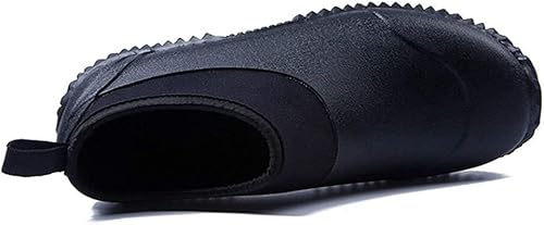 Miniatura 2 de SYLPHID Zapatos de jardín para hombre, zapatos de lluvia impermeables de neopreno para campamento, cuidado del césped, jardinería y trabajo en el