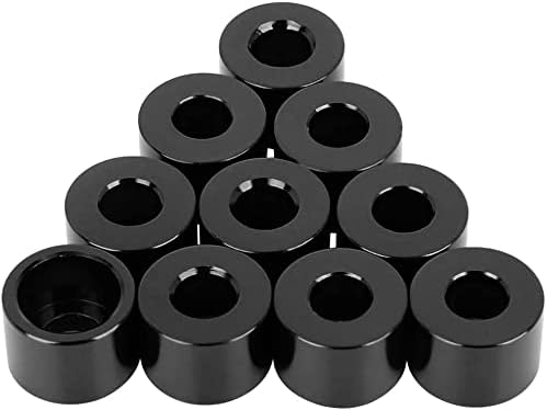 XYWHPGV 10 sztuk Motocykl 6mm Śruba Śruba Pokrywa Skrzynki Uniwersalne akcesoria mocujące Stop aluminium Czarny(dbc1d d771e 3c36a 6385d 0d1fe c0219