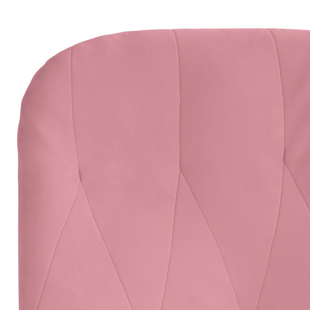 Relax-Sessel Samt Rosa, Polstersessel mit Metallgestell, Bequemer Lesesessel für Wohnzimmer Schlafzimmer, 70x77x98 cm