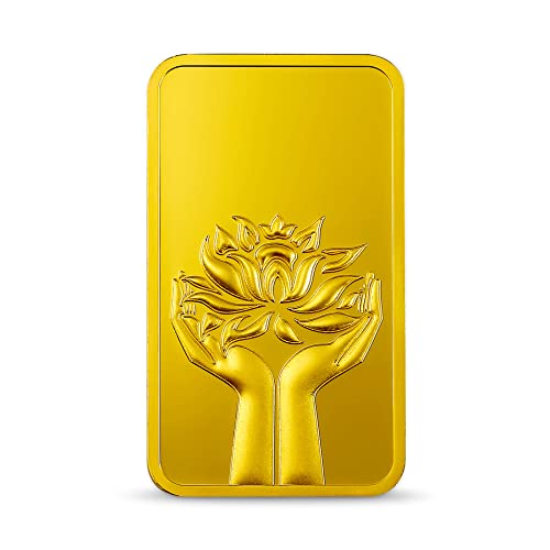 Image of MMTC-PAMP 999.9 24k Lotus Pure 10 gm Gold Bar