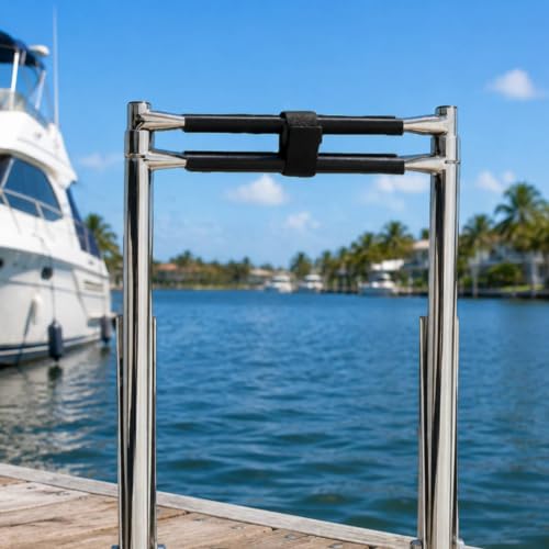 Escalera plegable para barco de acero inoxidable miniatura 7