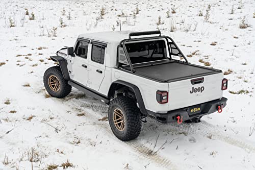 N-Fab Arc Sport Bar | J19Br-Rlt | Fits 2020-2022 Jeep Gladiator, With Roll-N-Lock Bed Cover Only , Black #TOP4