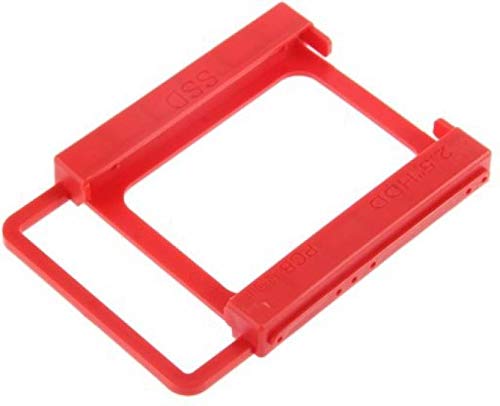 2.5 to 3.5inch SSD to HDD Mounting Adapter Bracket Plastic Hard Drive Holder Red SSD HDD Notebook Mounting Tray Caddy Bay Bracket (RED)-image-10