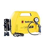 Tekna Compressor de Ar Portátil CP6.0T-2MK 1,5HP 220V – Ar Direto, 6 PCM de Vazão, Isento de Óleo, 116 Libras/pol² com Kit de Acessórios e Mangueira