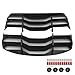 HYPER GLORY Rear Window Louver, Compatible with 2022-2026 Toyota GR86 & 2022-2025 Subaru BRZ, Matte Black ABS Plastic IKON Style Aerodynamic Rear Sunshade Wind Deflection Cover, 2PCS