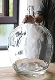 21' Extra Large Glass Tall Floor Vase for Pampas Grass- Oversize Big Clear Jug Vases for Living Room- Hand Blown Heavy Duty Tall Round Glass Bottle Vase for Boho Home & Bedroom Decorations