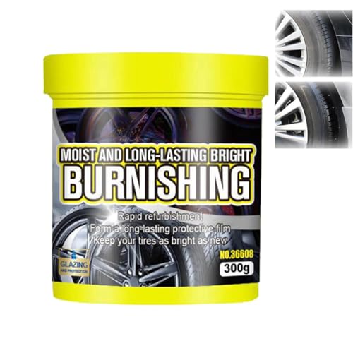 LUCKKY Pâte d'entretien et de revêtement des pneus, baume d'entretien des pneus Non Gras, Restaurateur De Revêtement Protecteur pour Pneus, Cire Brillante Longue DuréE pour Pneus (1PCS)