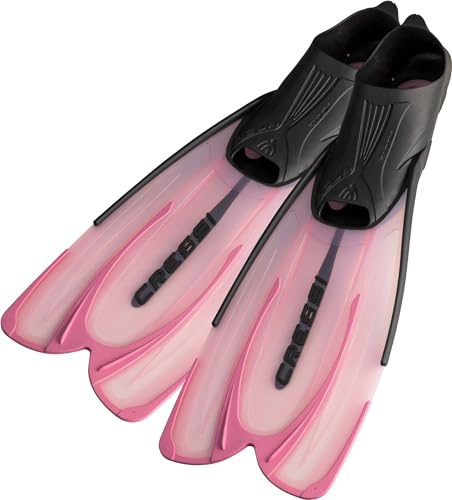 Image of Cressi Adult Snorkeling Fins with Self-Adjustable Comfortable Full Foot Pocket | Perfect for Traveling | Agua
