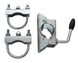 Winterhoff Stützradhalterung für Zugdeichseln 70mm rund Klemmschelle Stützradschelle 48mm Trailer (Wahlweise mit Stützrad) (Halter)