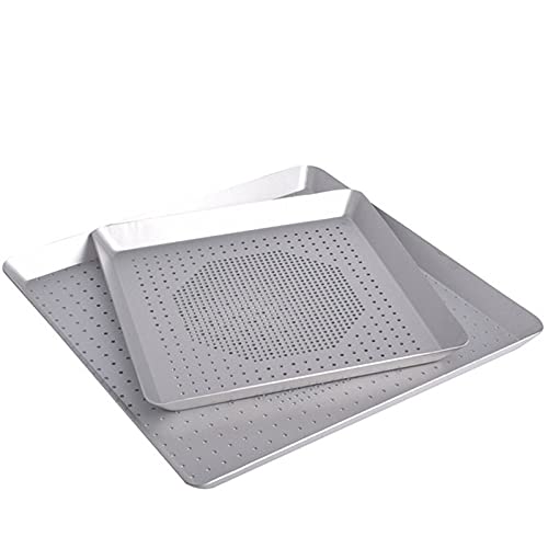 Square-Rectangle-Pizza-Baking-Pan-Nonstick-Pizza-Hole-Tray-Pan-Steel-Round-Crispy-Crust-Pizza-Oven-Tray-Perforated-Bakeware-Tool-Size-13inch-33X33X2cm