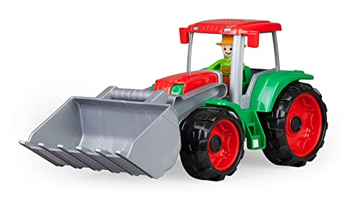 Lena-4417 Tractor Pala Juguete, Color Verde/Rojo, 35 cm (04417)