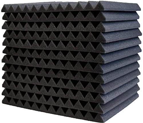 Zwart Akoestisch Schuimpaneel 30x30cm Geluiddicht Zwart Akoestisch Schuimpaneel 30x30cm Geluiddicht
