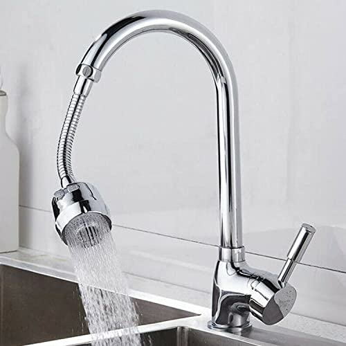 Lukzer 1PC Flexible Faucet Sprayer Water Extender Stainless Steel Universal 360 Degree...