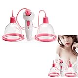LIULIQ Electric Breast Enhancement Device, Breast Lift Breast Beauty Device, Breast Double Cup Care Instrument with Curved Design for Keep Breasts Firm & Elastic, Improve Sagging Breast
