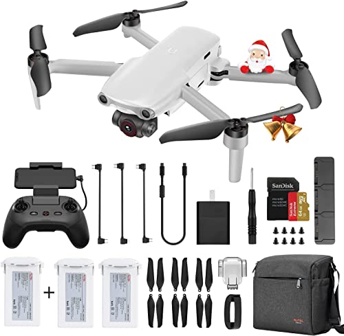 Autel Robotics EVO Nano Plus Premium Bundle,249g Mini Drone Profissional com Câmara 4K RYYB HDR, Fotos 50 MP, 1/1.28' CMOS, Sem Geo-Fencing, EVO Nano+ Extra 64G SD Fly More Combo (Branco)