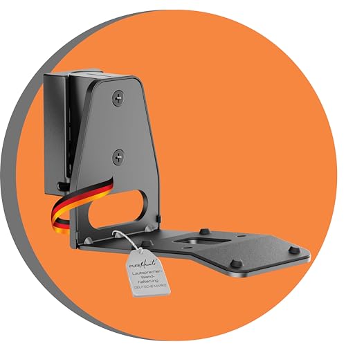 PureMounts Lautsprecher Halterung für Sonos Era 300, Lautsprecher Wandhalterung mit Kabelmanagement, Schwenkbar +/-45°, Neigbar 0/-18°, 5Kg Tragkraft, schwarz