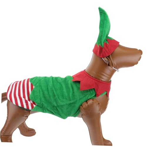 Disfraz de perro Navidad XL verde cómodo miniatura 3