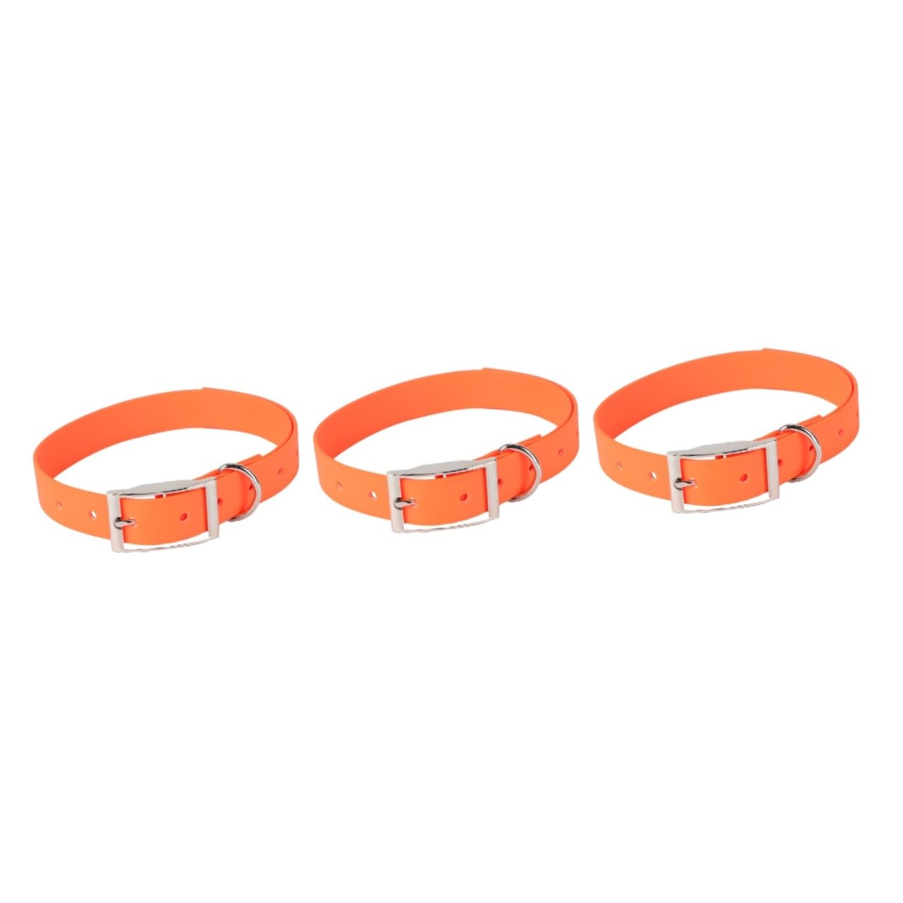 Collier imperméable pour chien en PVC orange Happyyami 3 pièces résistant à l'eau et lavable