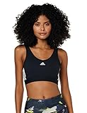 adidas Women's W 3S CRO T-Shirt, Schwarz/Weiß, S