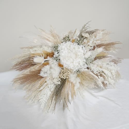 Arco de boda decorativo boho con flores secas pequeñas miniatura 4