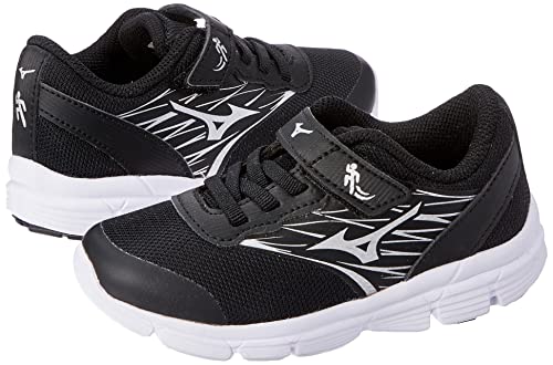 Tênis Mizuno Dynasty Kids, Criança Unissex, Preto/Prata, 26