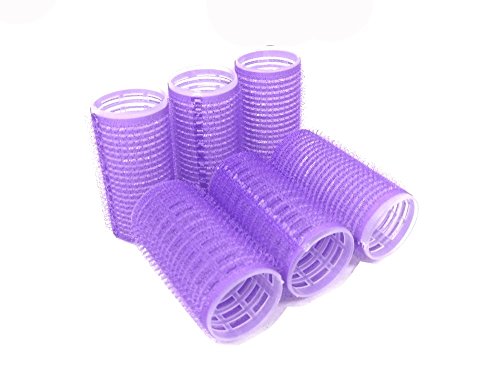 Self Hair Grip Velcro Curlers Rollers Pro Salon Hairdressing (Medium) - Thumbnail 2