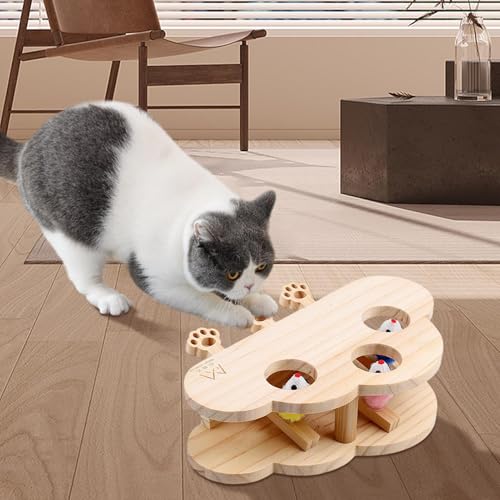 Jouet à gratter pour chat en bois 28 x 21 cm de qualité durable