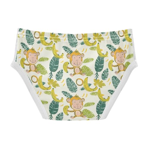 visesunny Boys Potty Training Underwear Funny Banana Monkey Breathe Cotton Briefs Size 2T-8Y for Toddler2