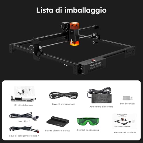 ATOMSTACK A10 PRO V2 10W Laser Engraver, 0.06mm High Accuracy Laser Cutter for Wood, Metal, Acrylic and Glass, Professional DIY Laser Engraving Machine with Eye Protection by ATOMSTACK - Used condition - Image 9
