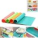 Price comparison product image HOMGEN Fridge Liners Mrs Hinch Washable 8Pack Refrigerator Mats Fridge Pad Fridge Shelf Liner Mats Waterproof Kitchen Cupboard Liner for Fridge, Cabniet, Drawer, Book Shelves ect (4 Colours,45x29cm)