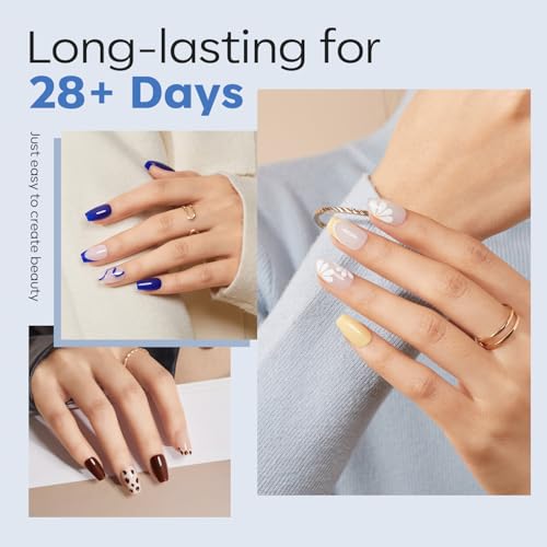Image of Modelones Extra Short Coffin Nail Tips Pre-shaped Soft Gel Fake Nails False