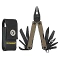 LEATHERMAN - Rebar Multitool with Premium Replaceable Wire Cutters and Saw, Coyote Tan with Nylon Sheath