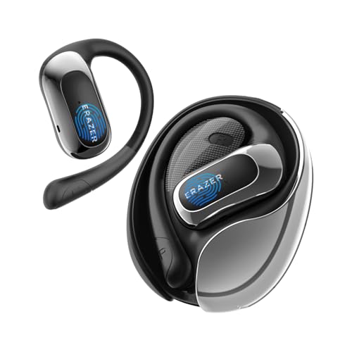 QYGCKJ ERAZER X5 AI Translation Earbuds Real Time, 135 Languages Translator Earbuds, 3-in-1 Open Translation Headphones, Compatible with iOS & Android, Translation Device for Travel Business Learning