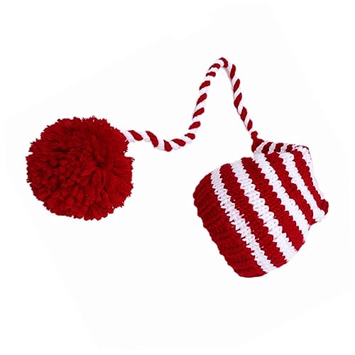 HOMSFOU Trajes de fotografía de bebé Disfraz encantadores Accesorios para Fotos para bebés apoyos de la Foto Infantil Accesorios de fotografía de bebé Rojo