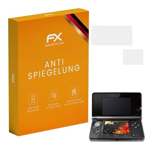 atFoliX Película Protectora compatible con Nintendo 3DS 2011 Lámina Protectora de Pantalla, antirreflejos y amortiguadores FX Protector Película (Set de 3)