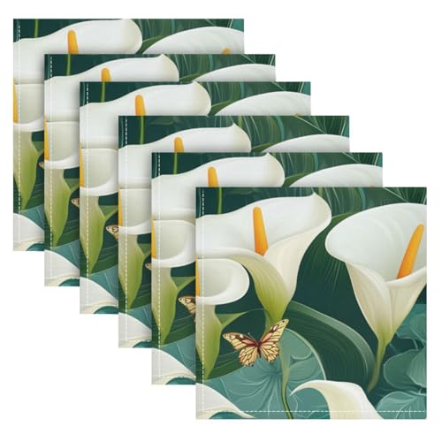 Servilletas de tela cuadradas 50.5x50.5 cm, pack de 6 miniatura 6
