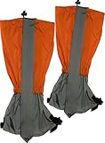 Outdoor Saxx® - Polainas impermeables para senderismo, esquí, suciedad y suciedad (2 unidades), color naranja