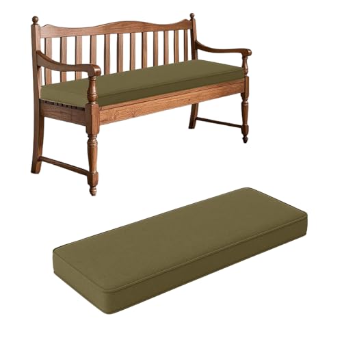 Genérico 5cm Espesor colchoneta Banco Jardin, CojíN para Banco De Interiores Y Exteriores, Cojín para Silla Lavable Antideslizante, Adecua Columpios Terrazas Cojines De Banco,Light Brown,140X50X5CM