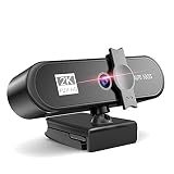 AUBEST Webcam, Webcam 2k 2560 * 1440 Plein HD avec Microphone Auto Foc Foc FOOW Camera Seron for Ordinateur de Bureau for Ordinateur Portable Pc Computer Mini Cam Accessoires