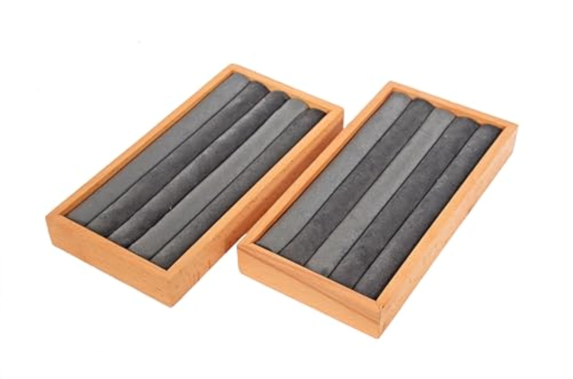 Wood Bamboo 2 Ring Display Holder, Jewelry Storage Tray