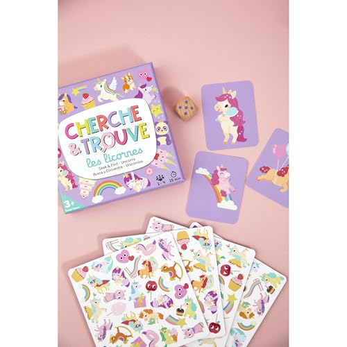 Jeu d'Adresse Janod Mon Premier Cherche et Trouve Licornes – Jeu Éducatif d'Observation 1 à 4 Joueurs - vue 7