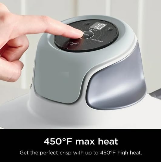 Miniatura 2 de Ninja Crispi - Freidora de aire (modelo FN 100White), apta para microondas, congelador y lavavajillas, sistema de cocción portátil de vidrio no