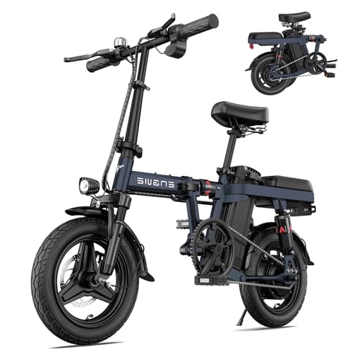 OneSportWay ENGWE T14 Bicicleta Eléctrica Plegable, Neumáticos de 14'' Bicicleta Eléctrica 48V 10Ah con Batería Desmontable, Autonomía de 30 a 70 km