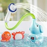 G-WACK Baby Bath Toys Shower Head Sprayer with Water Thermometer for New Borns, Toddlers and Kids | Baby Accessories, and Essentials in Bathtub or Sink | Shampoo Bath Rinser | USB Rechargeable Ⅵ