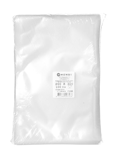 Sacs sous vide gaufrés de qualité supérieure HENDI 200x300 mm en plastique PA/PE