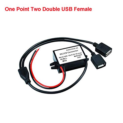 Q-BAIHE 12V à 5V 36V à 5V 48V à 5V Puissance de Voiture DC/DC convertisseur abaisseur Un Point Deux Double Femelle – vue 4