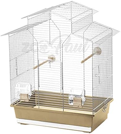 Vogelkäfig Mit Spielzeug – 45x35,5x99 Cm, Inkl. Sitzstangen, Näpfe & Schaukel
