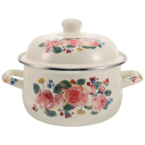 Pot Émail Rétro COLLBATH de Qualité Supérieure pour Bouillon Parfait - 2