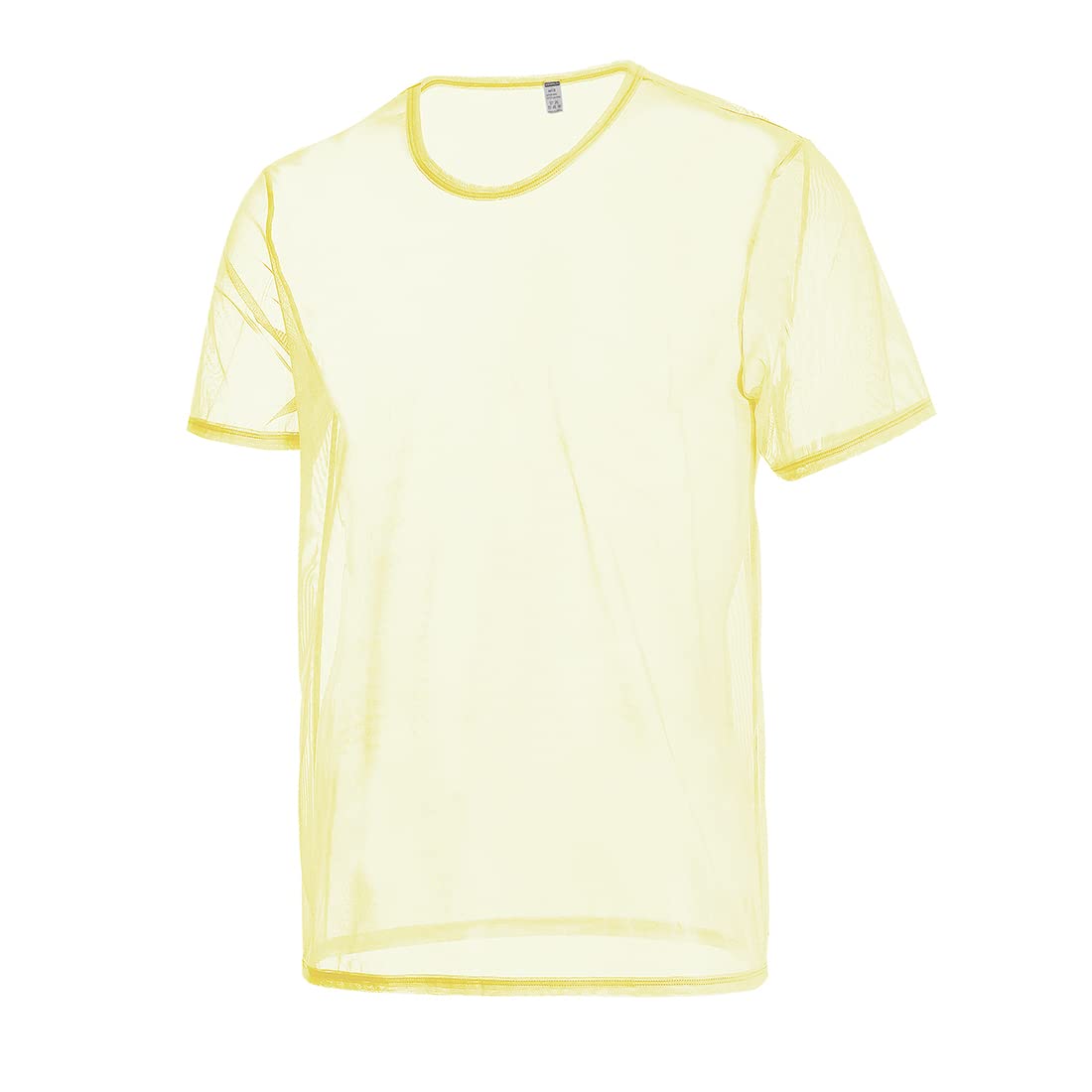 BIATWOWR Herren Hemden Kurzarm Durchsichtiges T-Shirt aus Netzgewebe Muskeln Pullover Unterhemden M L XL 2XL 3XL Mehrfarbig